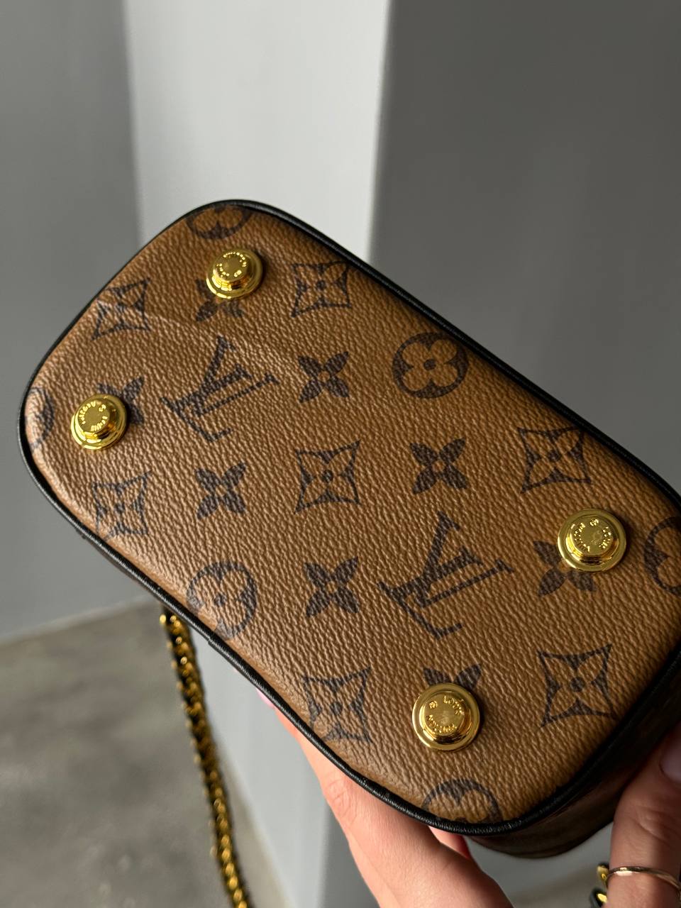 Louis Vuitton Vanity PM Bag Monogram Reverse Coated Canvas Calf - 5