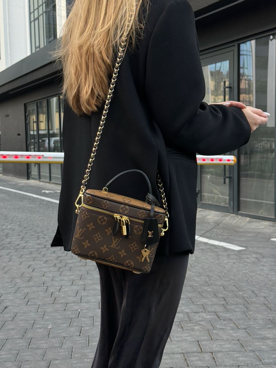 Louis Vuitton Vanity PM Bag Monogram Reverse Coated Canvas Calfskin leather - 11