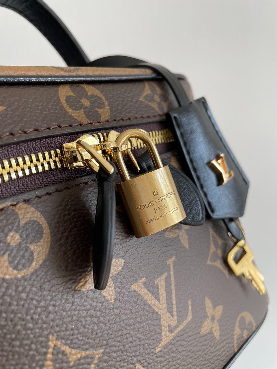 Louis Vuitton Vanity PM Bag Monogram Reverse Coated Canvas Calfskin leather - 15