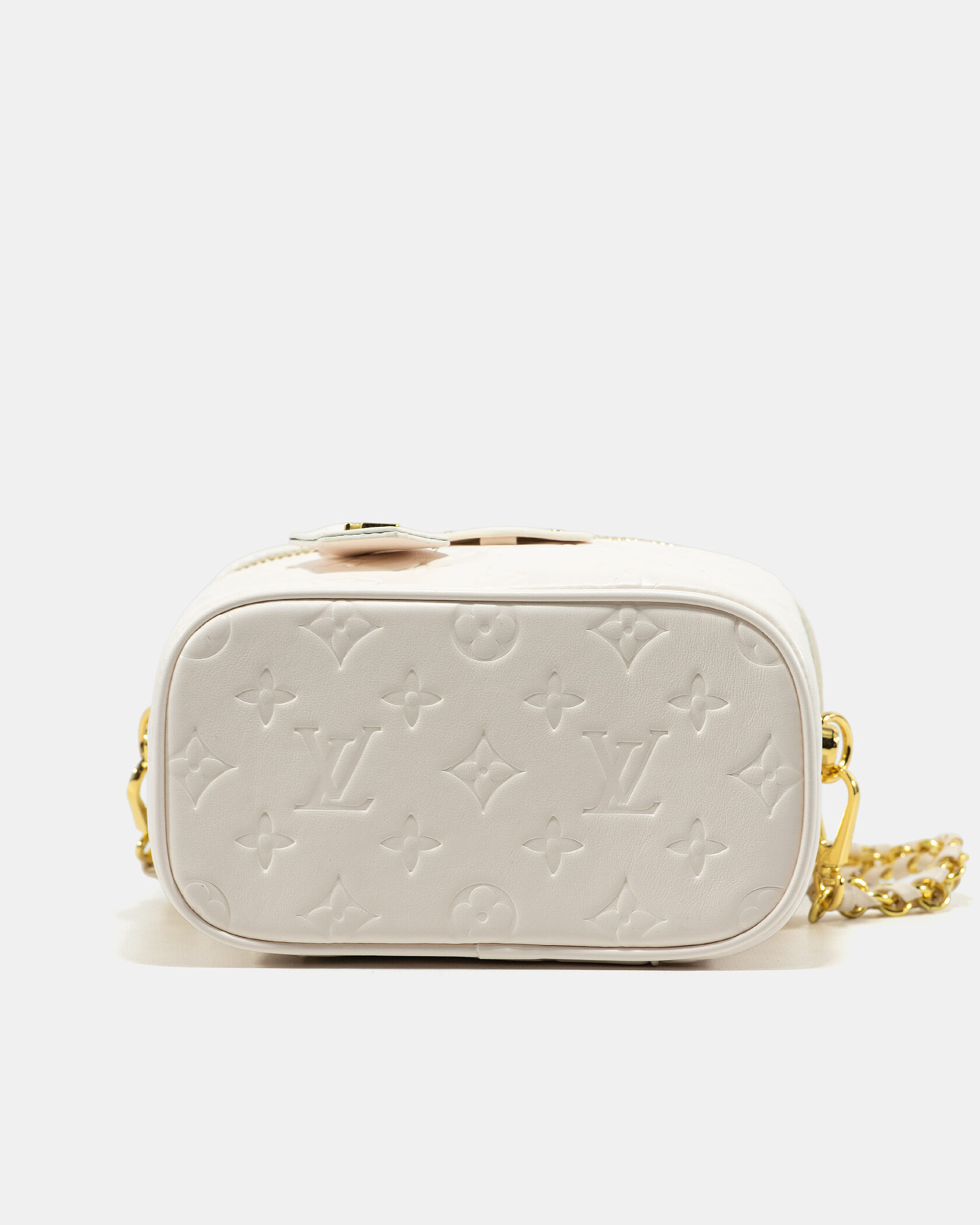 Louis Vuitton Vanity PM in Cream/White Monogram Empreinte Leather - 9