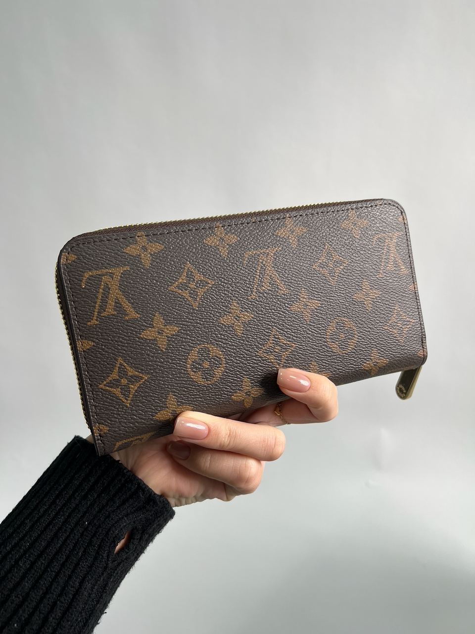 Louis Vuitton Zippy Vertical Wallet Brown Canvas - 6