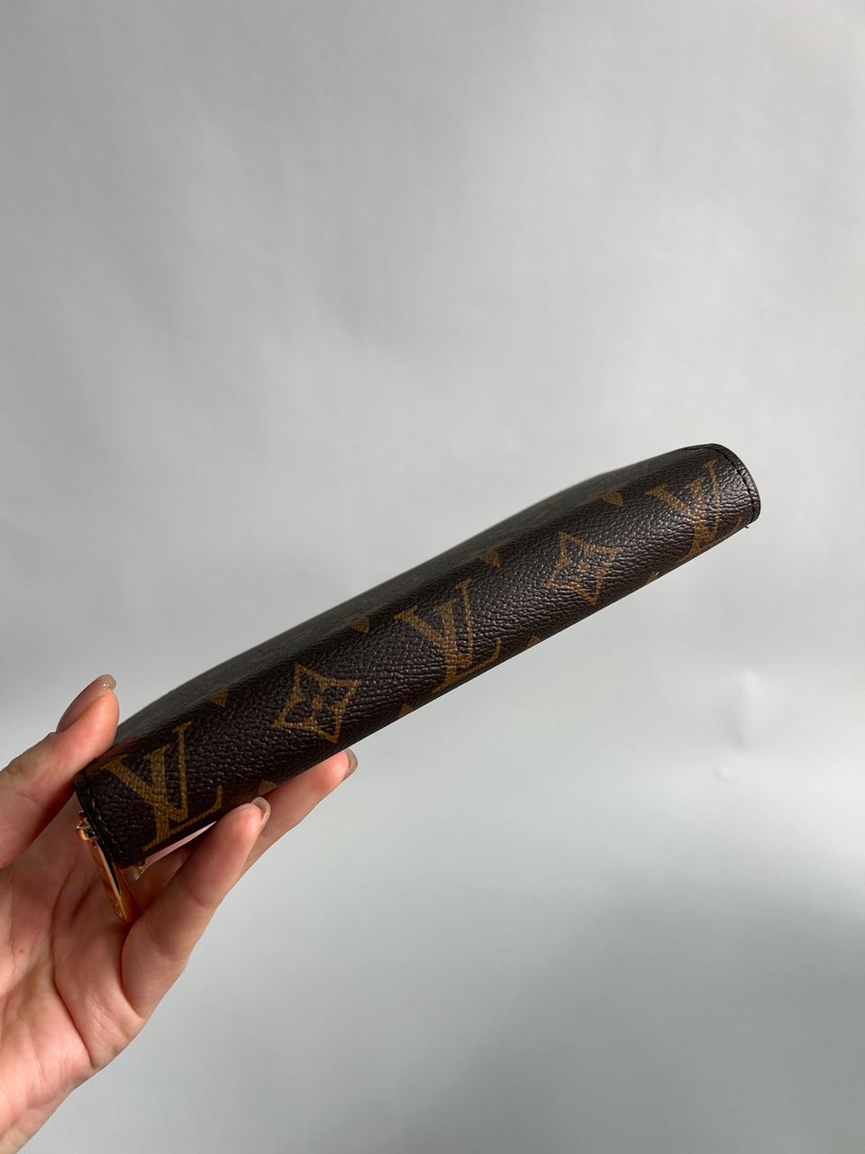 Louis Vuitton Zippy Vertical Wallet Brown Canvas - 9