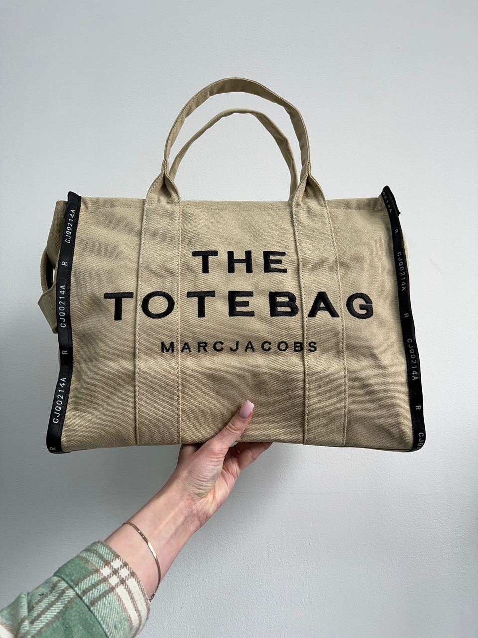 Marc Jacobs The Jacquard Large Tote Bag Beige - 14