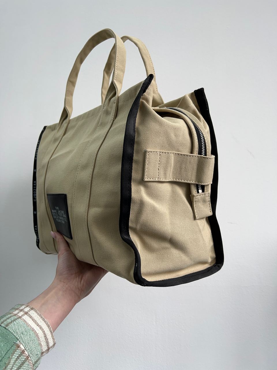 Marc Jacobs The Jacquard Large Tote Bag Beige - 19