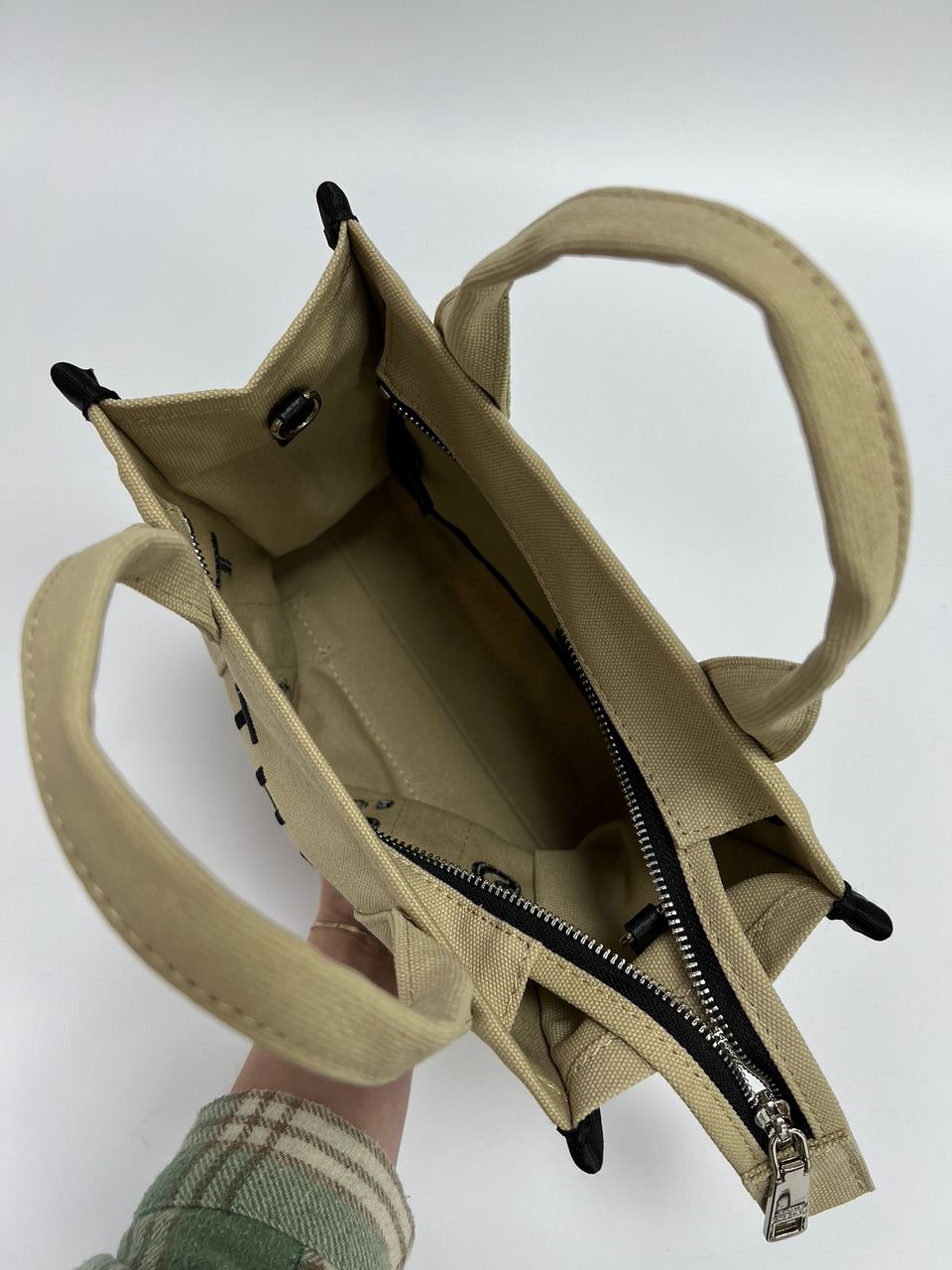 Marc Jacobs The Jacquard Small Tote Bag Beige - 18