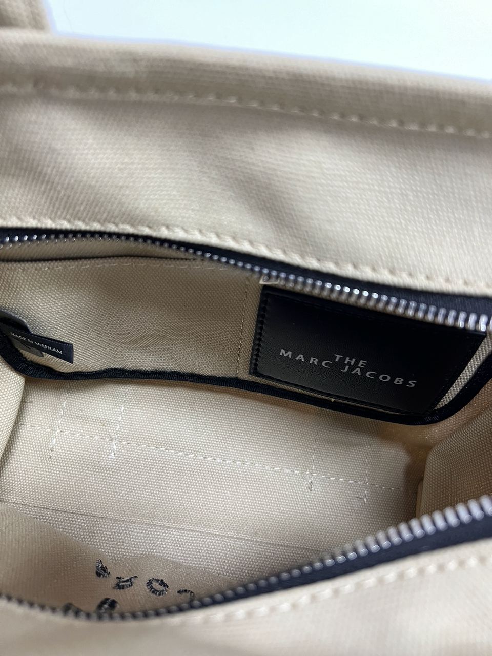 Marc Jacobs The Jacquard Small Tote Bag Beige - 20