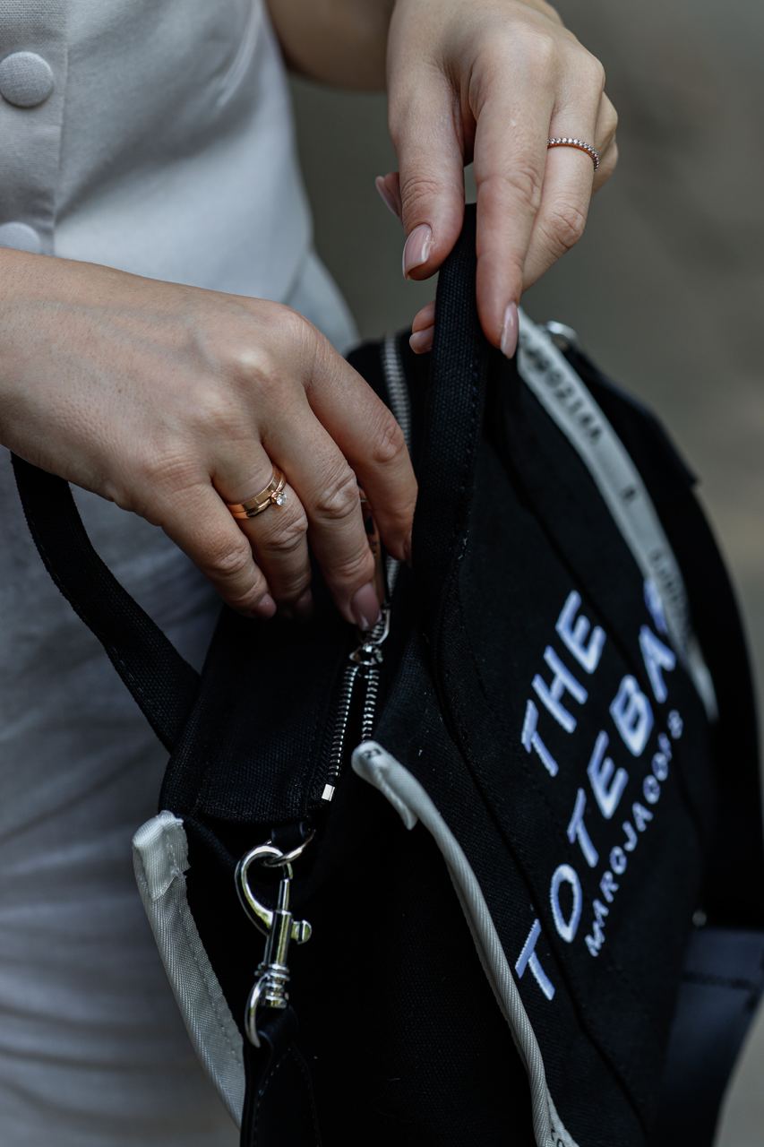 Marc Jacobs The Jacquard Small Tote Bag Black - 8