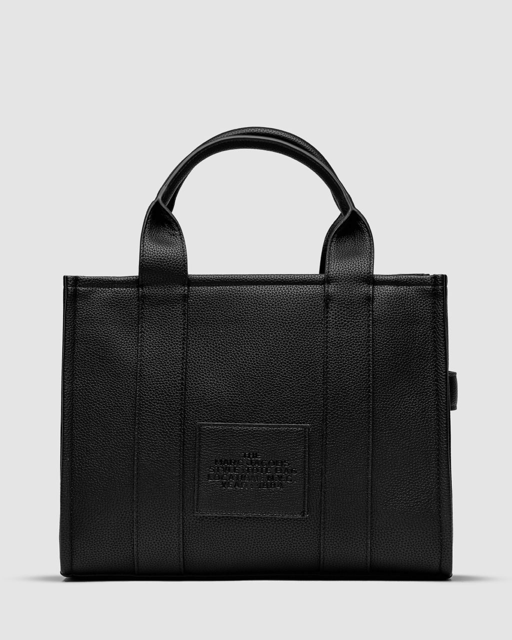 Marc Jacobs The Leather Medium Tote Bag Black - 9