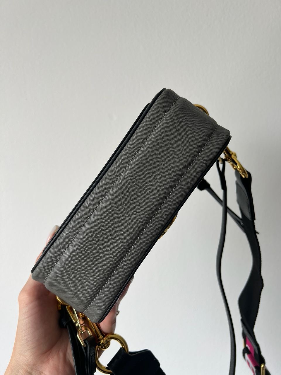 Marc Jacobs The Snapshot Black/Pink Belt - 11