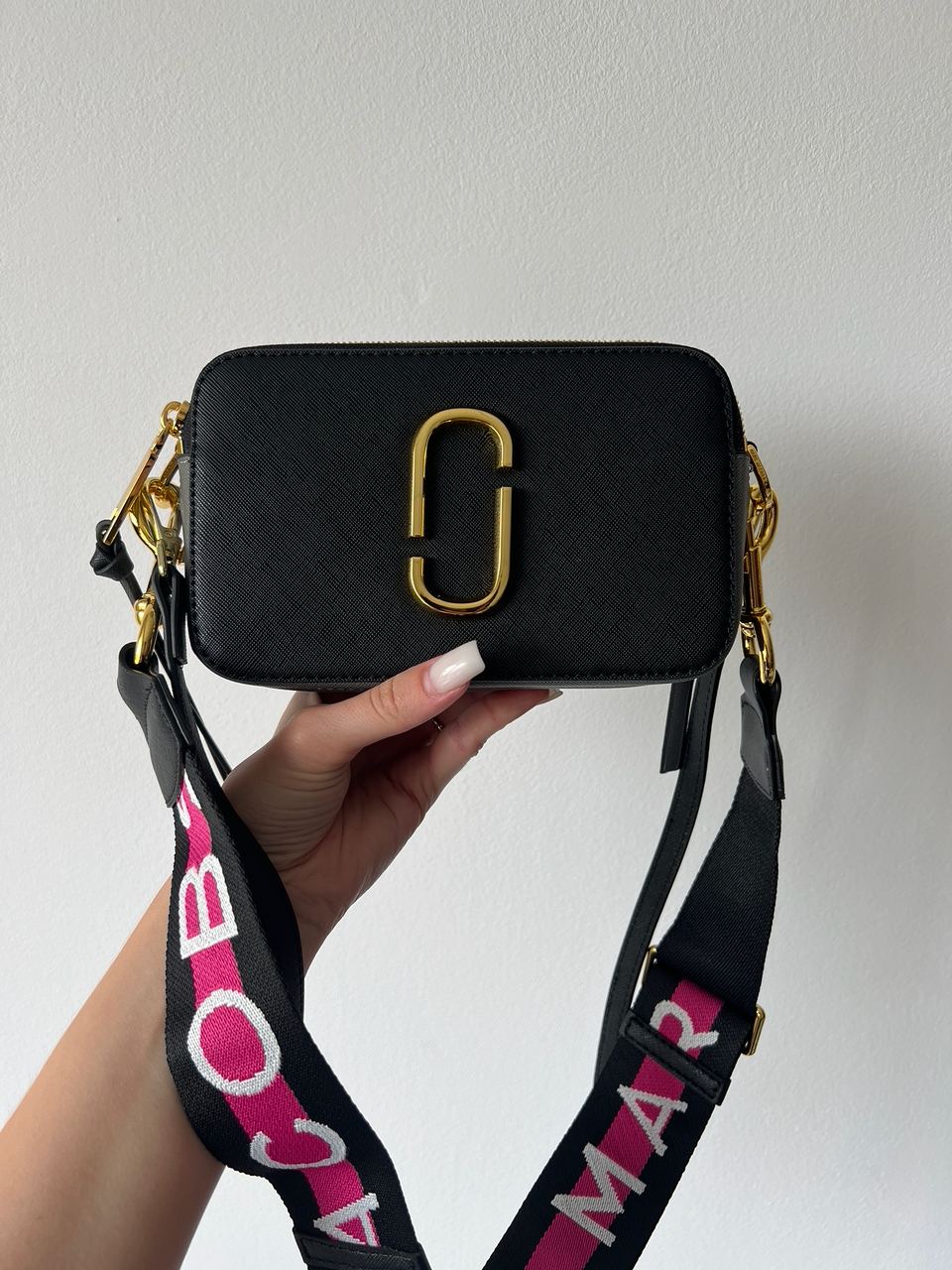 Marc Jacobs The Snapshot Black/Pink Belt - 3