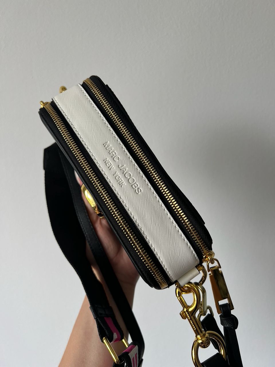 Marc Jacobs The Snapshot Black/Pink Belt - 7