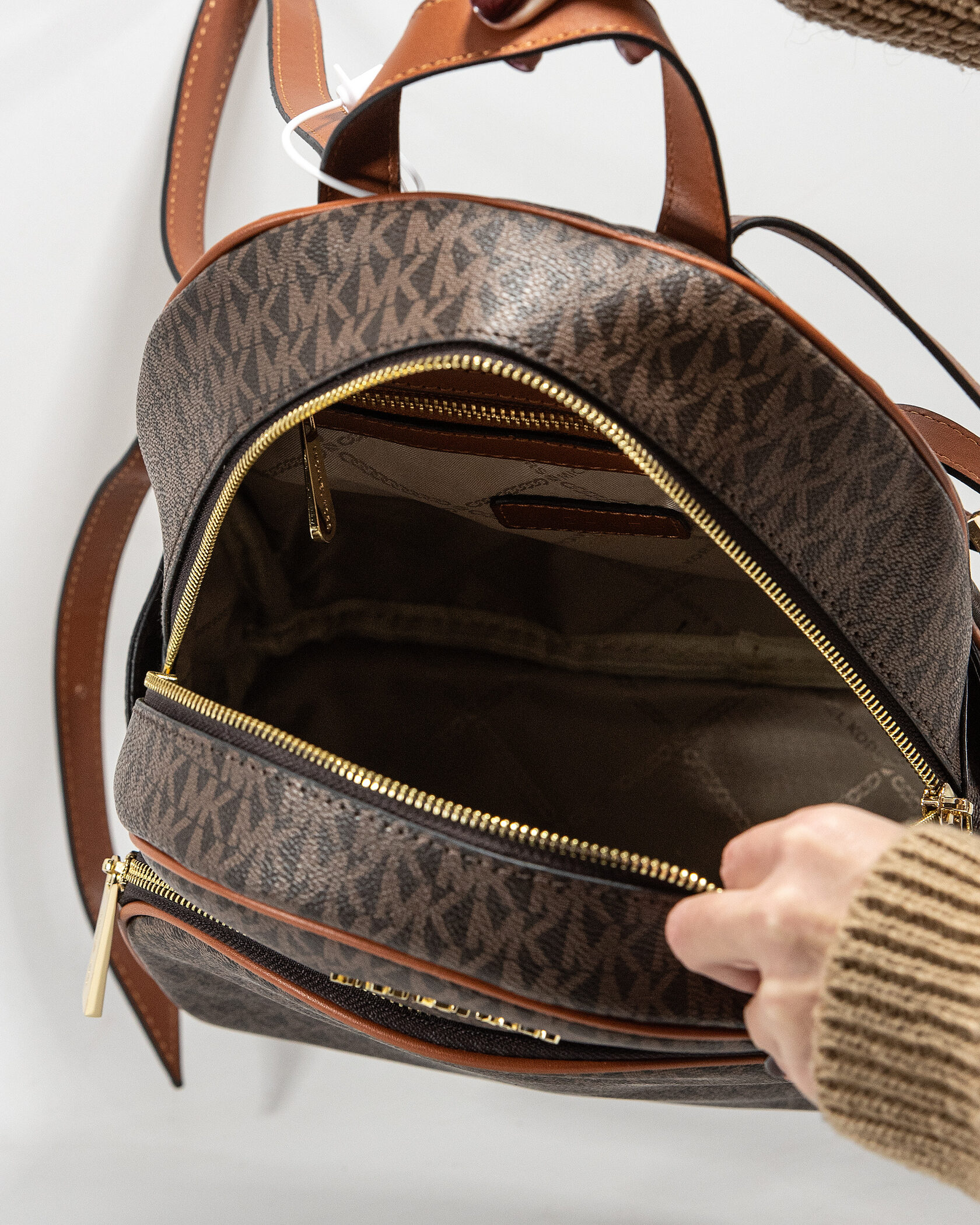 Michael Kors Abbey Medium Logo Backpack - 11