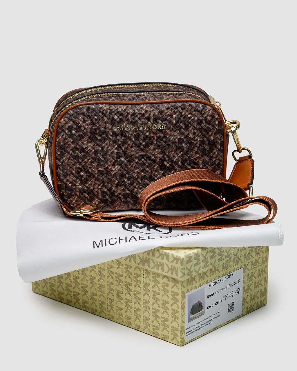 Michael Kors Camera Bag Brown - 11