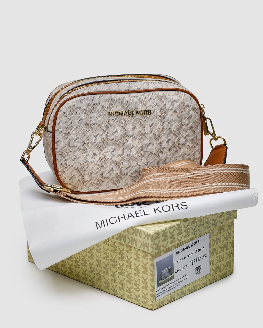 Michael Kors Camera Bag Ivory - 4