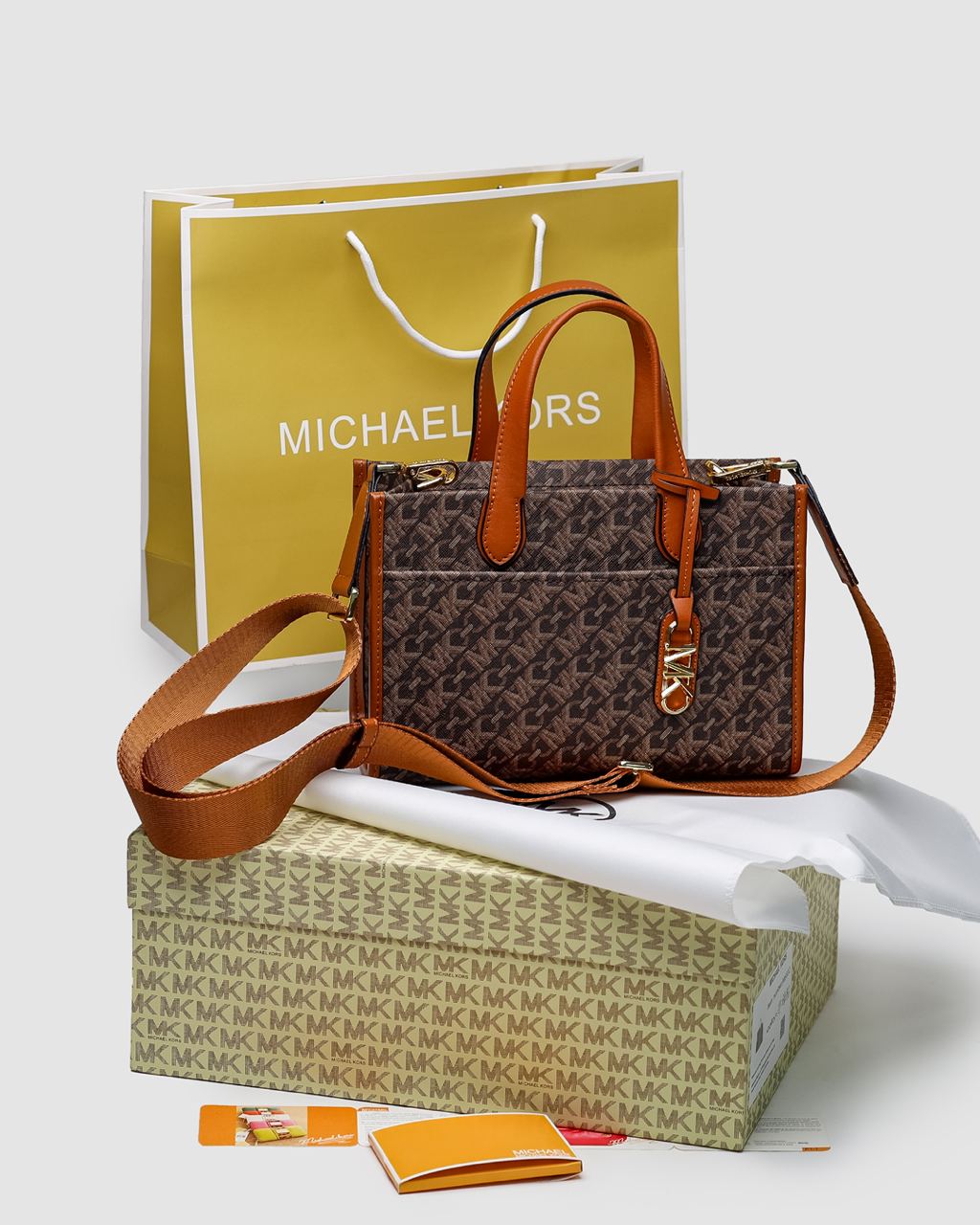 Michael Kors GIGI LG Grab Tote Brown - 3