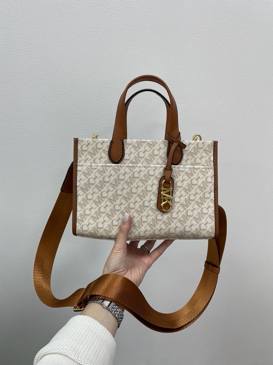 Michael Kors GIGI LG Grab Tote Ivory - 12
