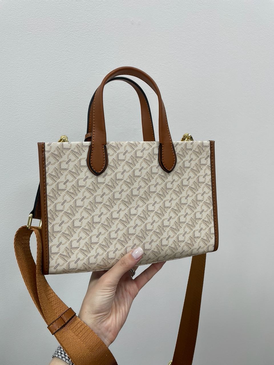 Michael Kors GIGI LG Grab Tote Ivory - 16