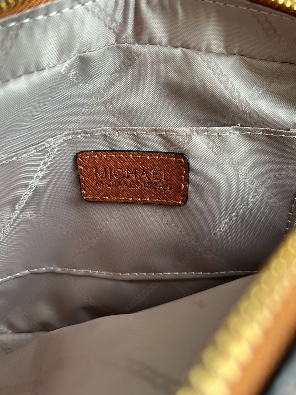 Michael Kors Jet Set Large Logo Crossbody Bag Brown - 20