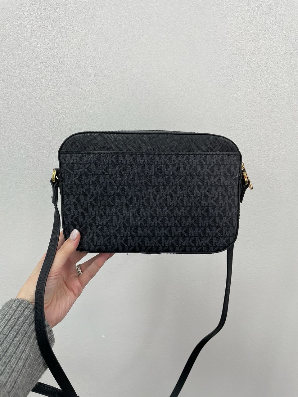 Michael Kors Jet Set Large Logo Crossbody Bag Grey - 11