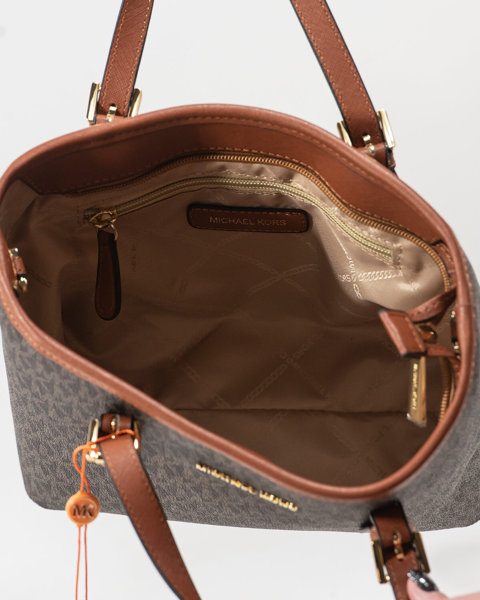 Michael Kors Jet Set Travel Extra-Small Logo Top-Zip Tote - 10