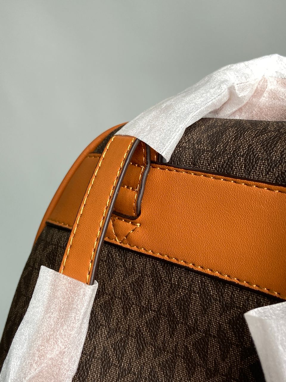 Michael Kors Large Rhea Logo Backpack Brown - 13