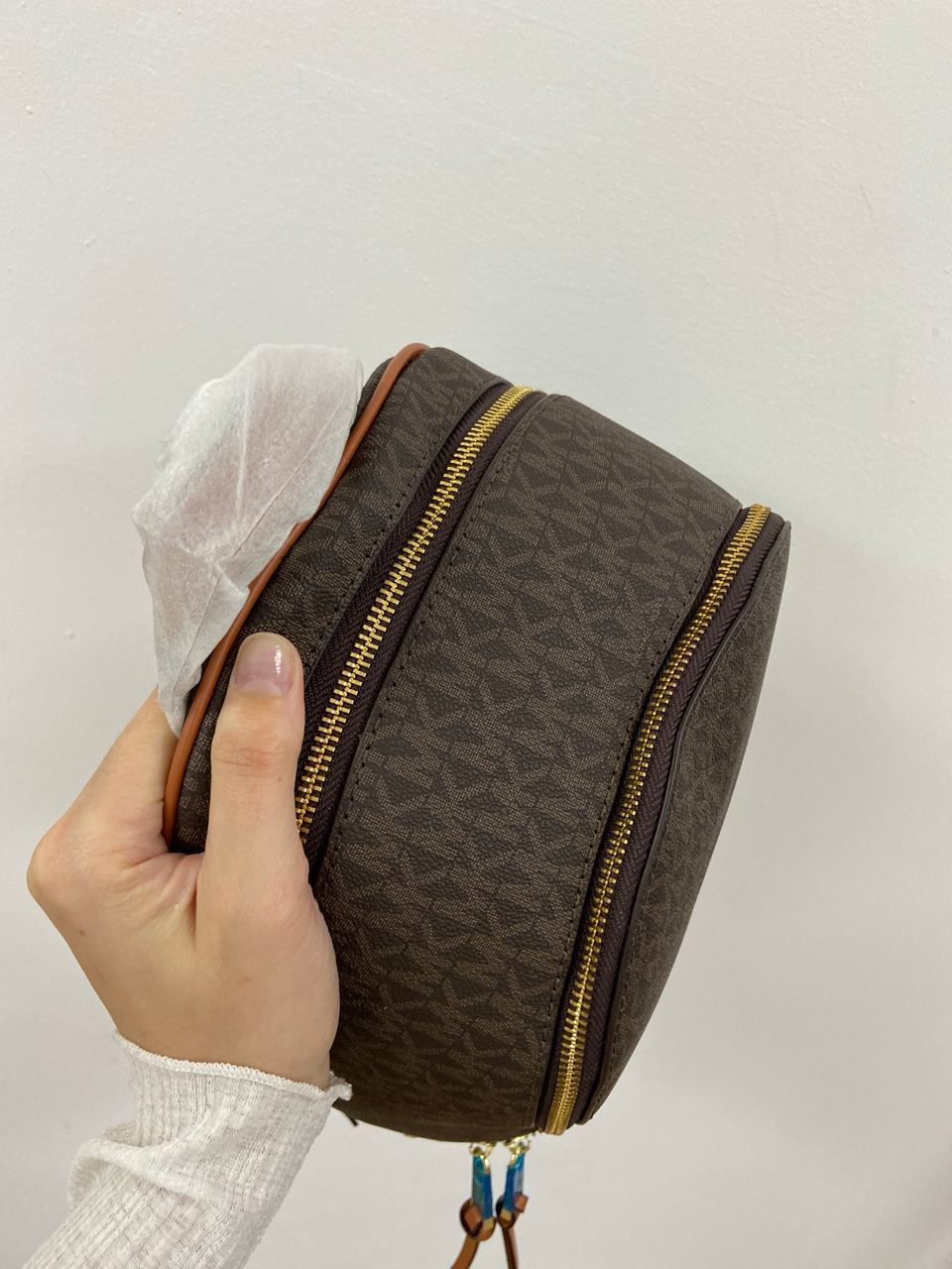 Michael Kors Large Rhea Logo Backpack Brown - 14