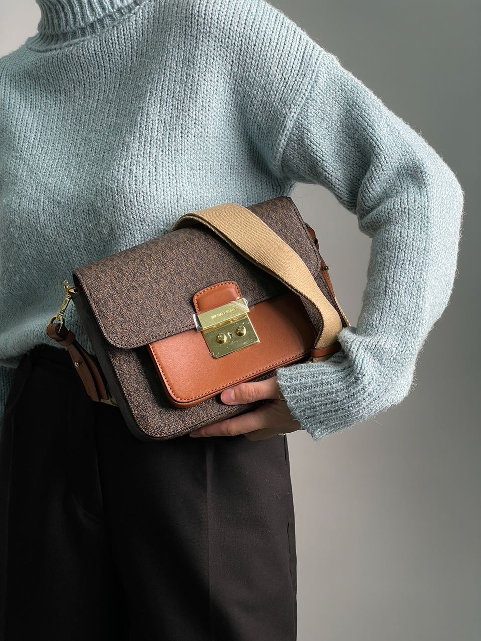 Michael Kors Sloan Editor Medium Bag Brown - 7