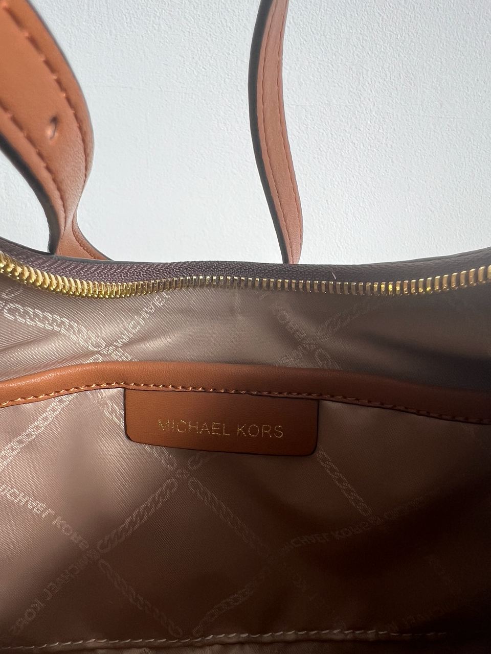 Michael Kors Wilma Signature Logo Crossbody Bag Brown - 15