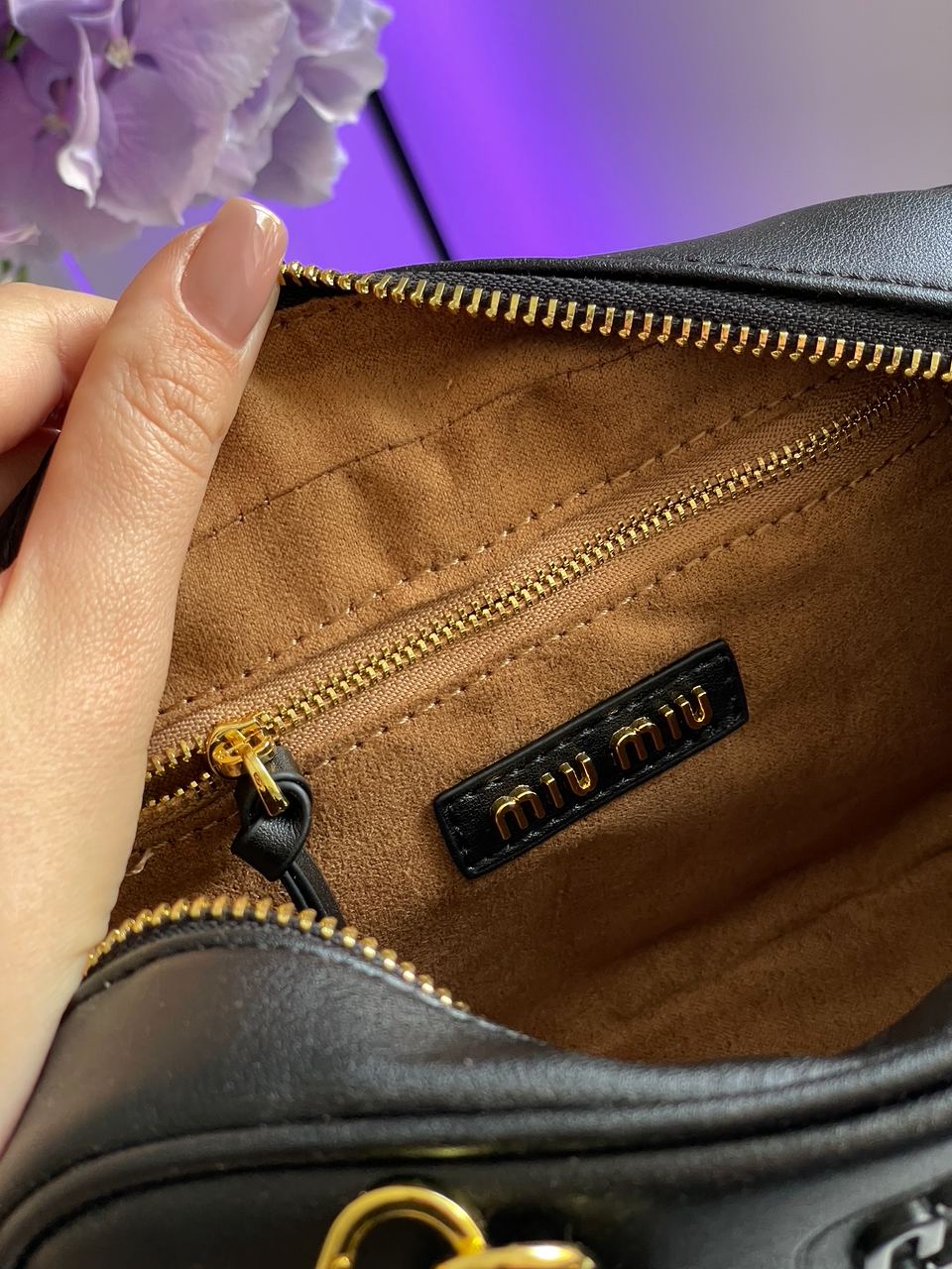 Miu Miu Arcadie Leather Bag Black - 29