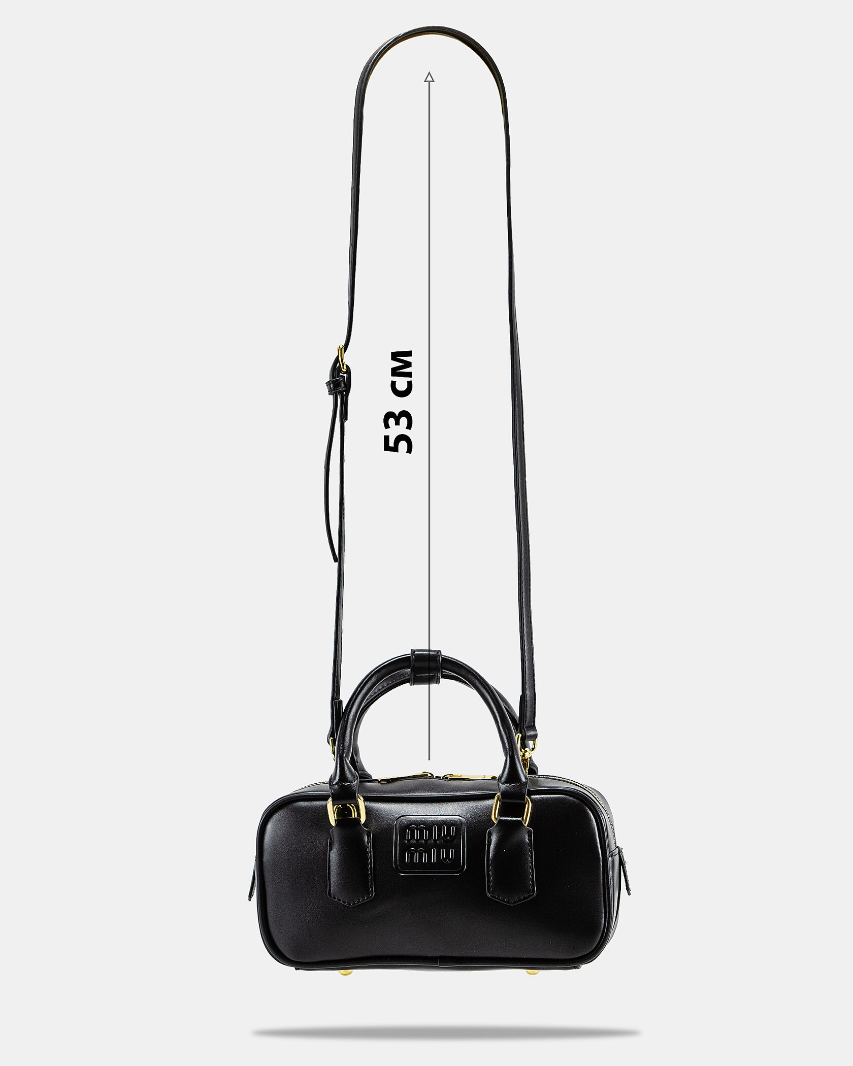 Miu Miu Arcadie Leather Bag Black - 4