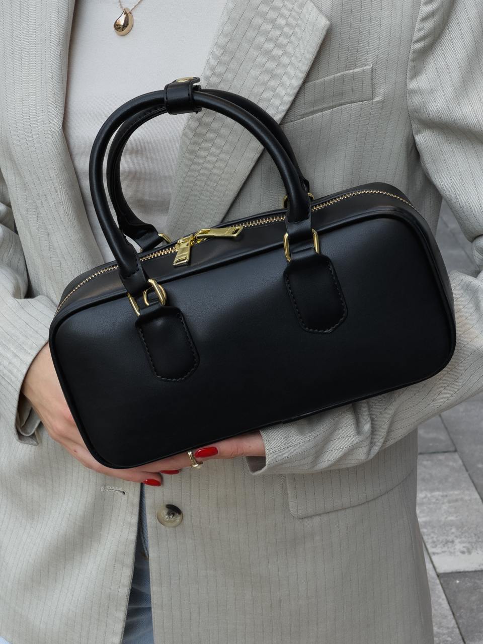 Miu Miu Arcadie Leather Bag Black - 15