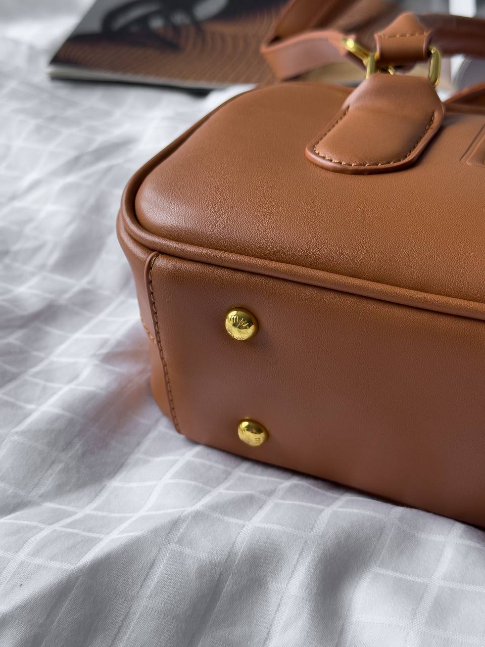 Miu Miu Arcadie Leather Bag Brown - 22