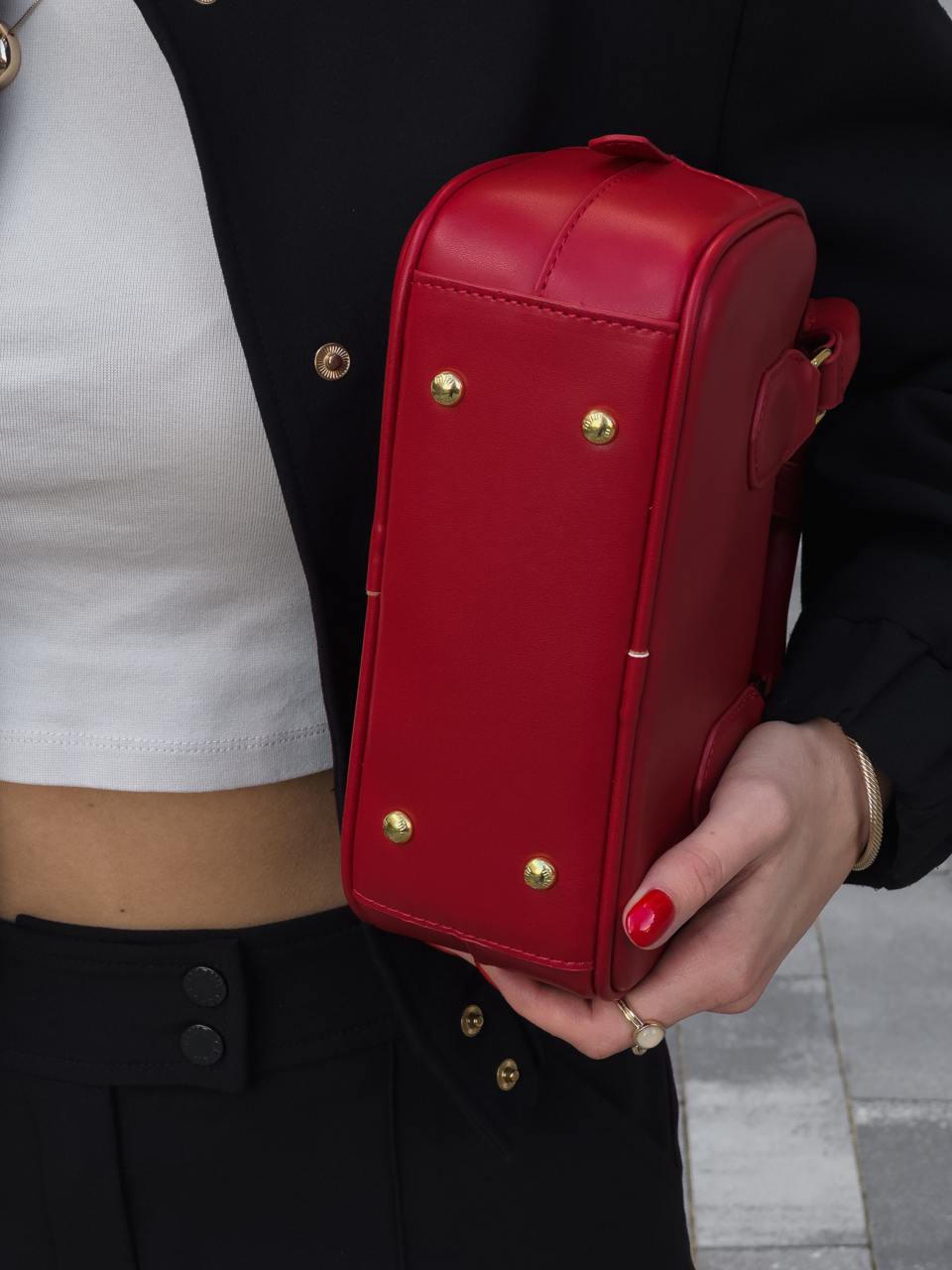 Miu Miu Arcadie Leather Bag Burgundy - 20