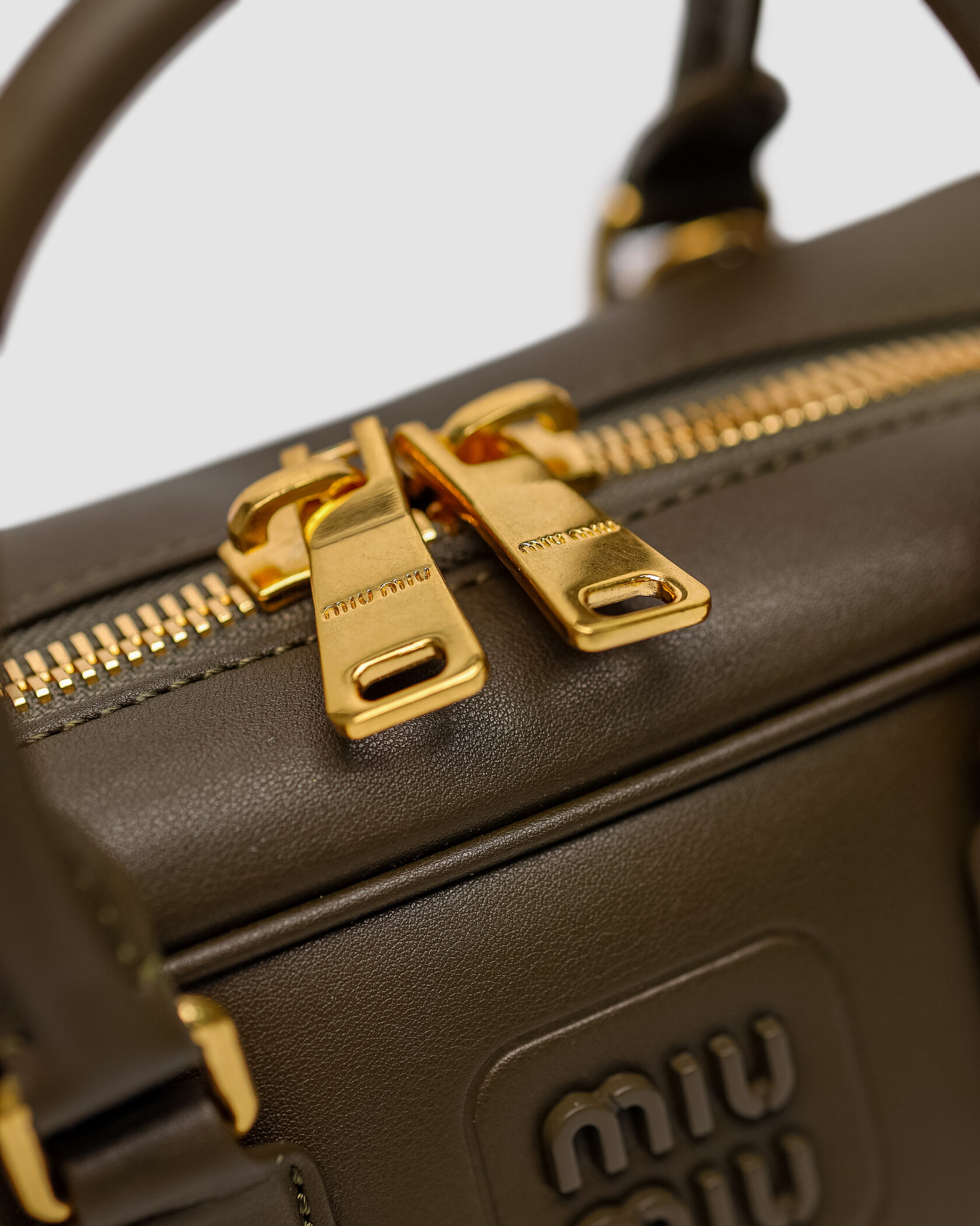 Miu Miu Arcadie Leather Bag Olive - 4