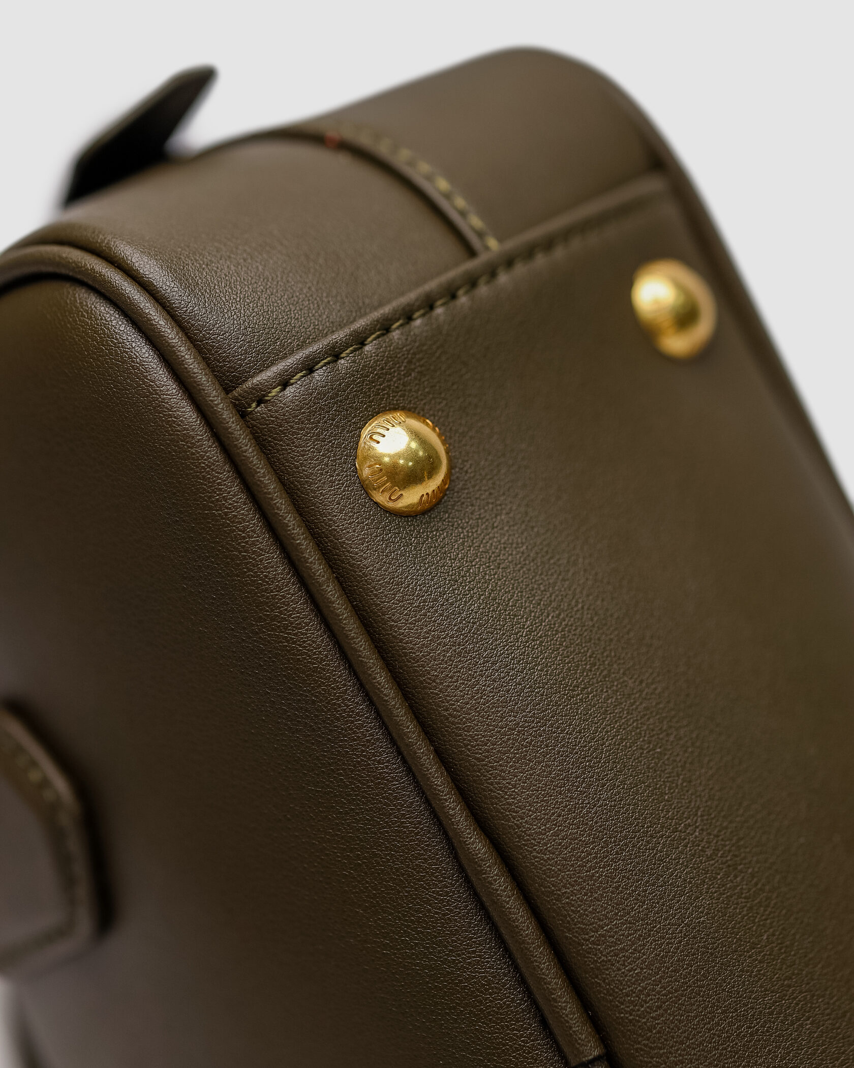 Miu Miu Arcadie Leather Bag Olive - 5