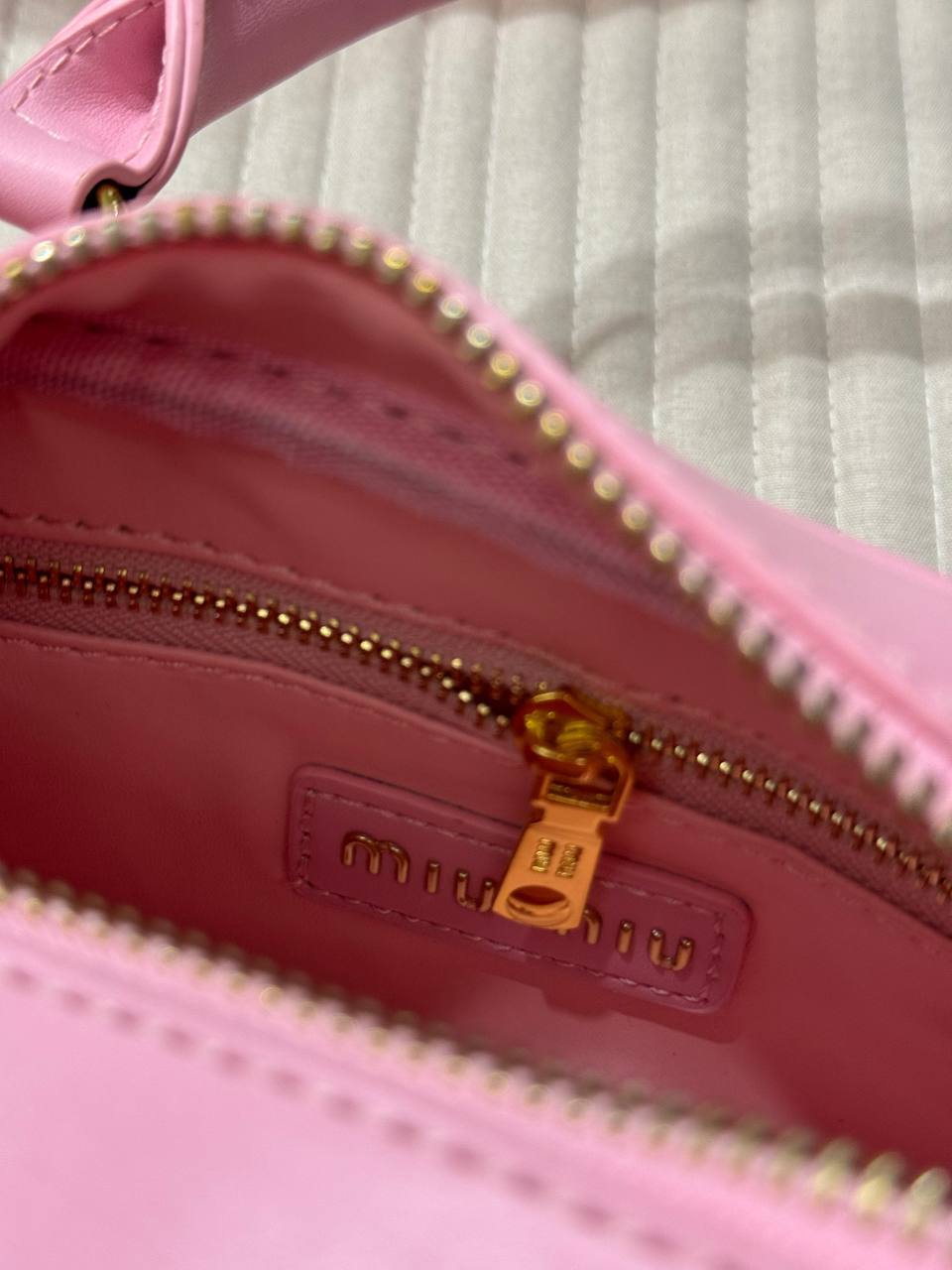 Miu Miu Arcadie Leather Bag Pink - 6