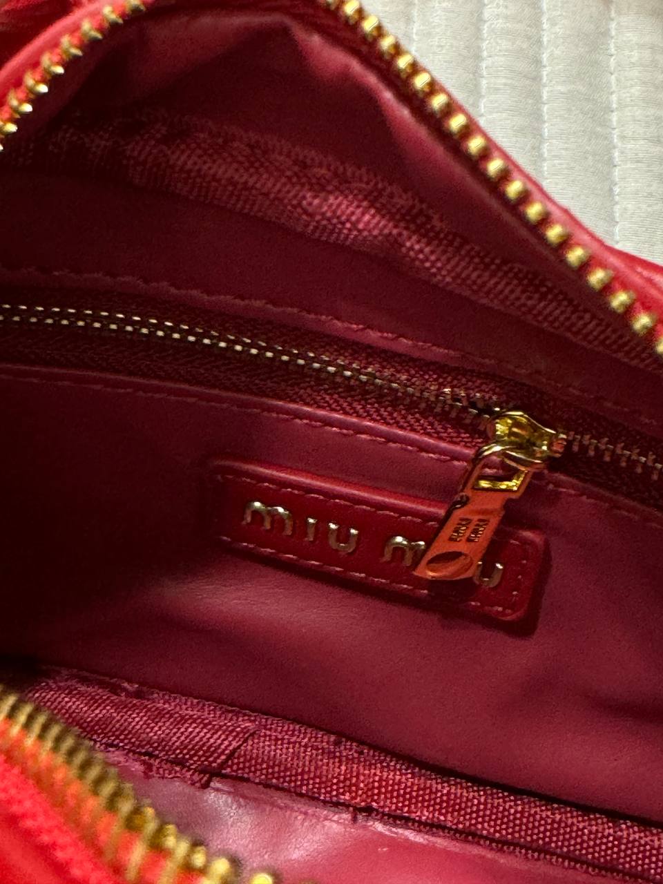 Miu Miu Arcadie Leather Bag Red - 8