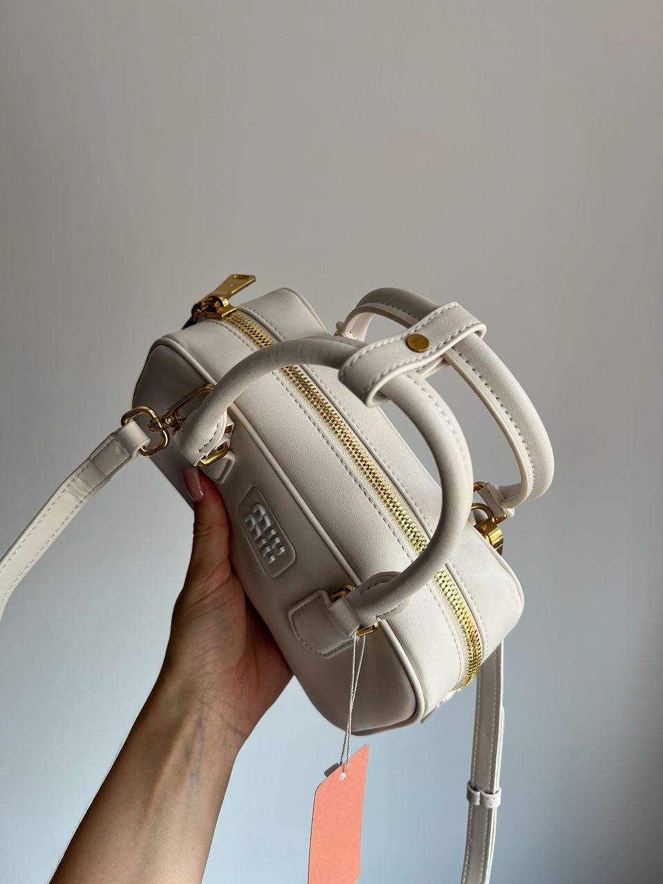Miu Miu Arcadie Leather Bag White - 6