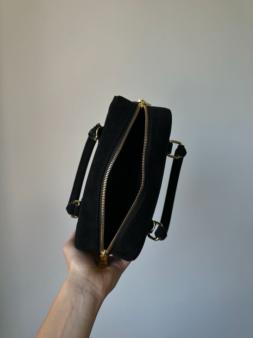 Miu Miu Arcadie Suede Bag Black - 12