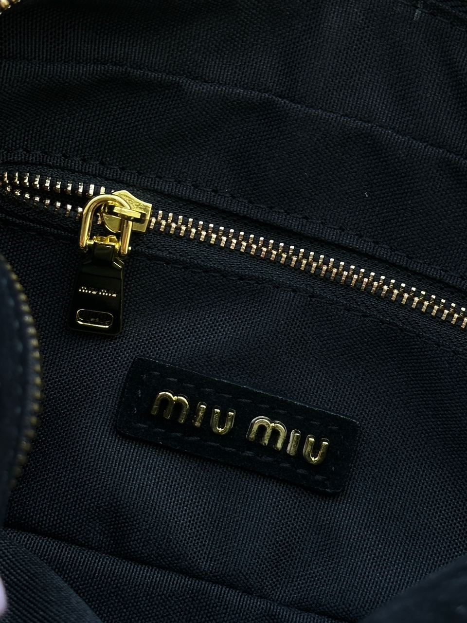 Miu Miu Arcadie Suede Bag Black - 14