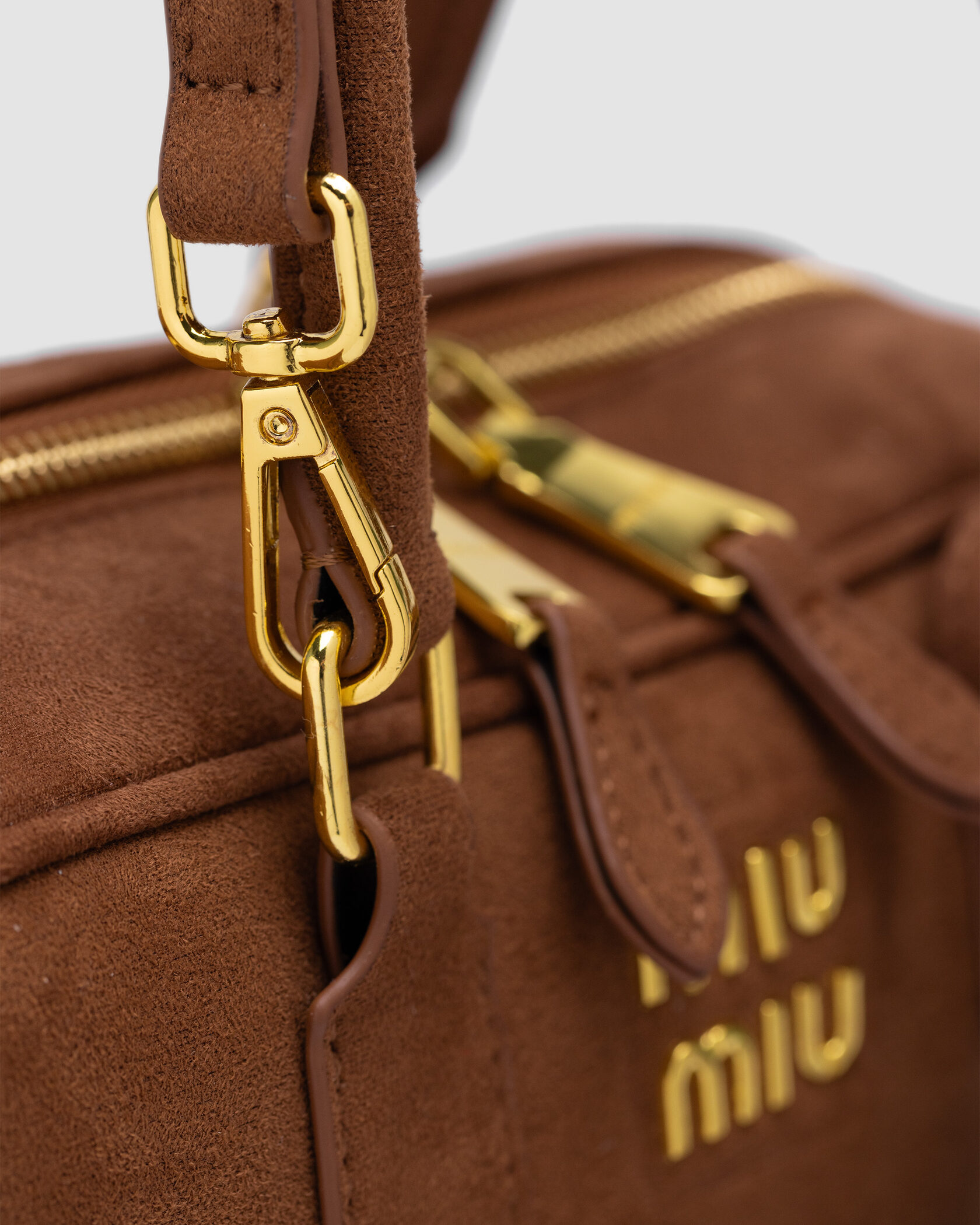 Miu Miu Arcadie Textile Bag Brown - 8