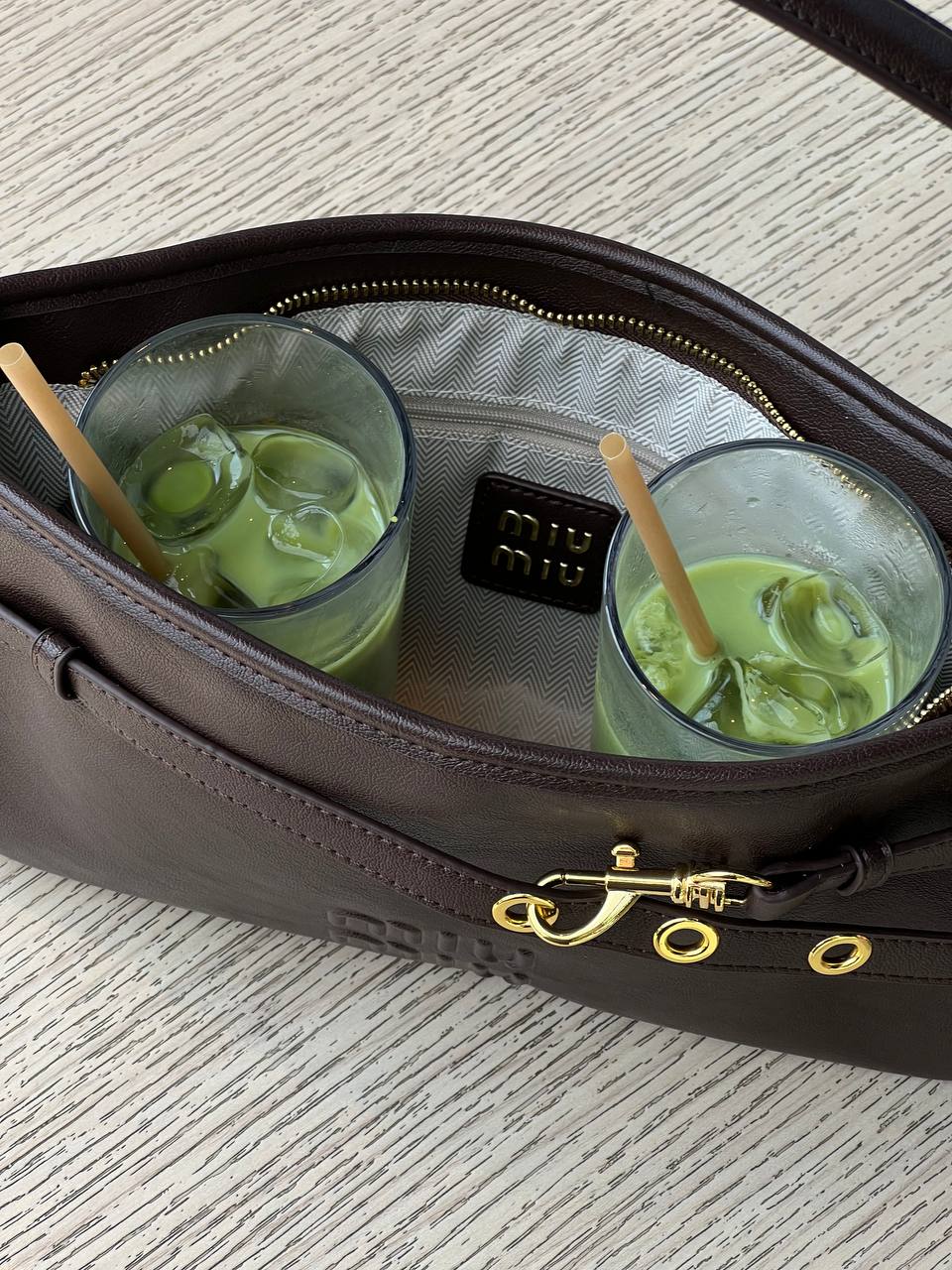 Miu Miu Aventure Bag Chocolate - 9