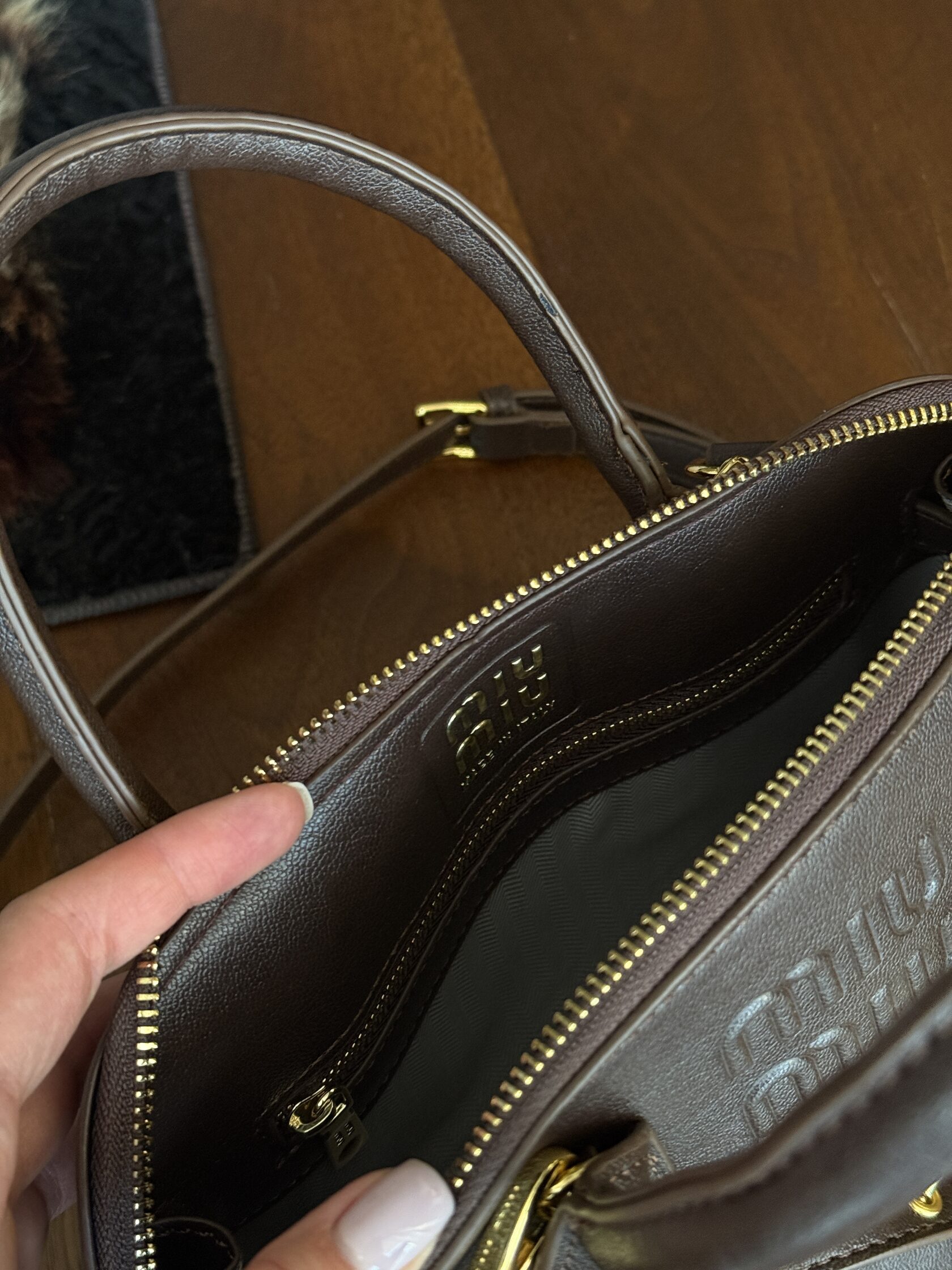 Miu Miu Aventure Mini Tote Briarwood Brown - 5