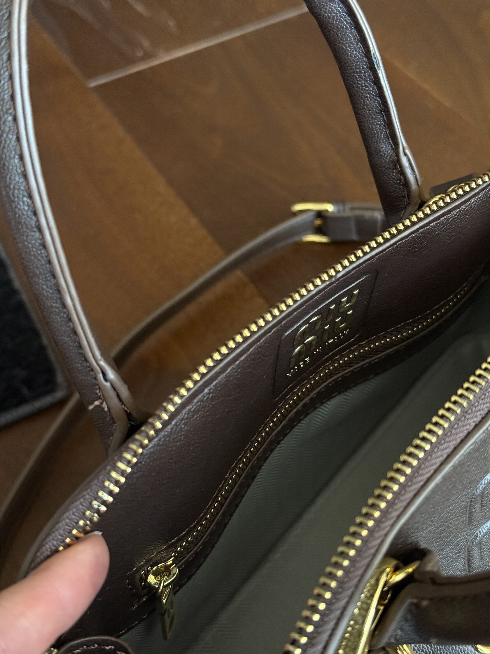 Miu Miu Aventure Mini Tote Briarwood Brown - 7