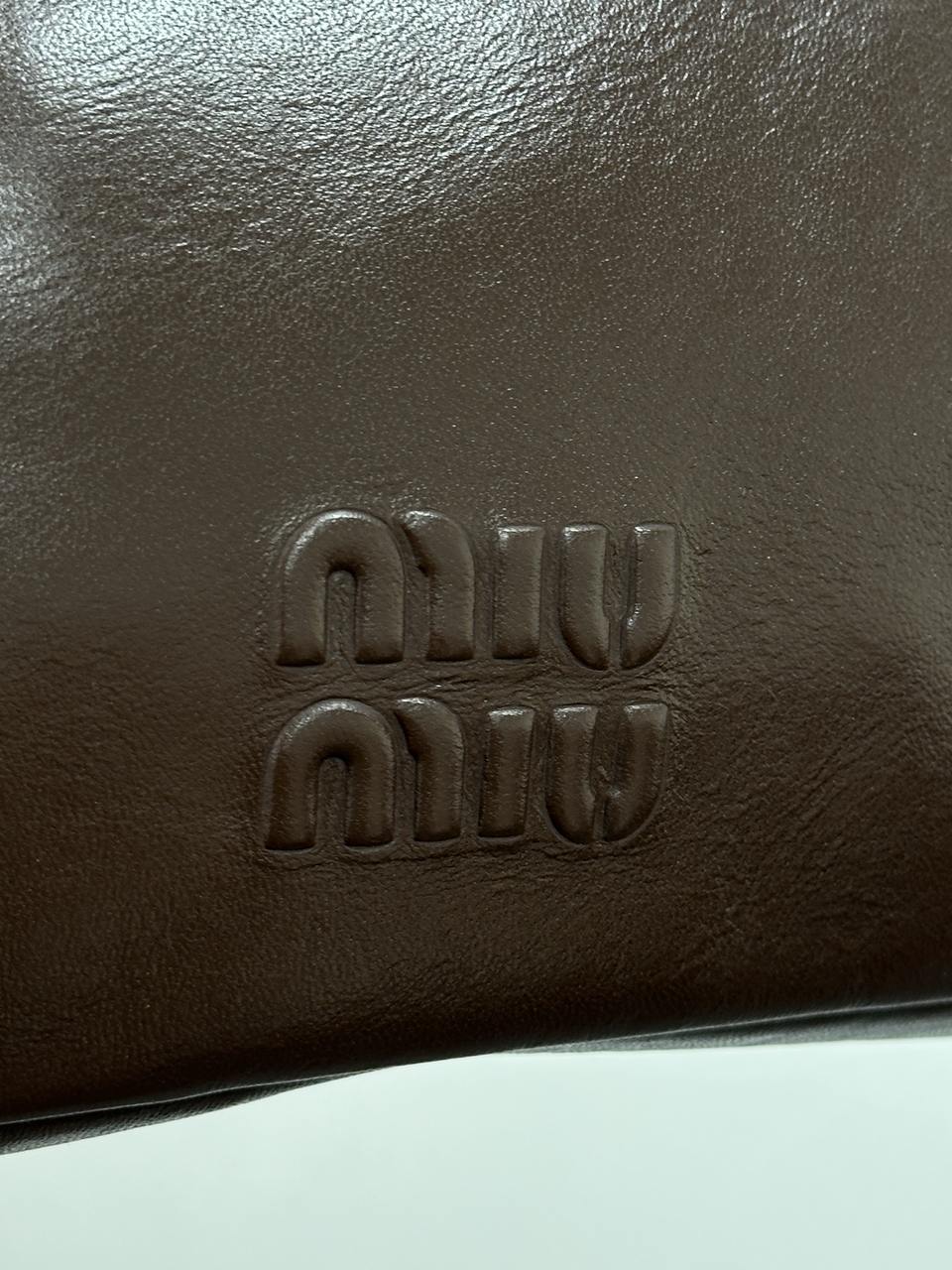 Miu Miu Aventure Nappa Leather Bag Chocolate - 4