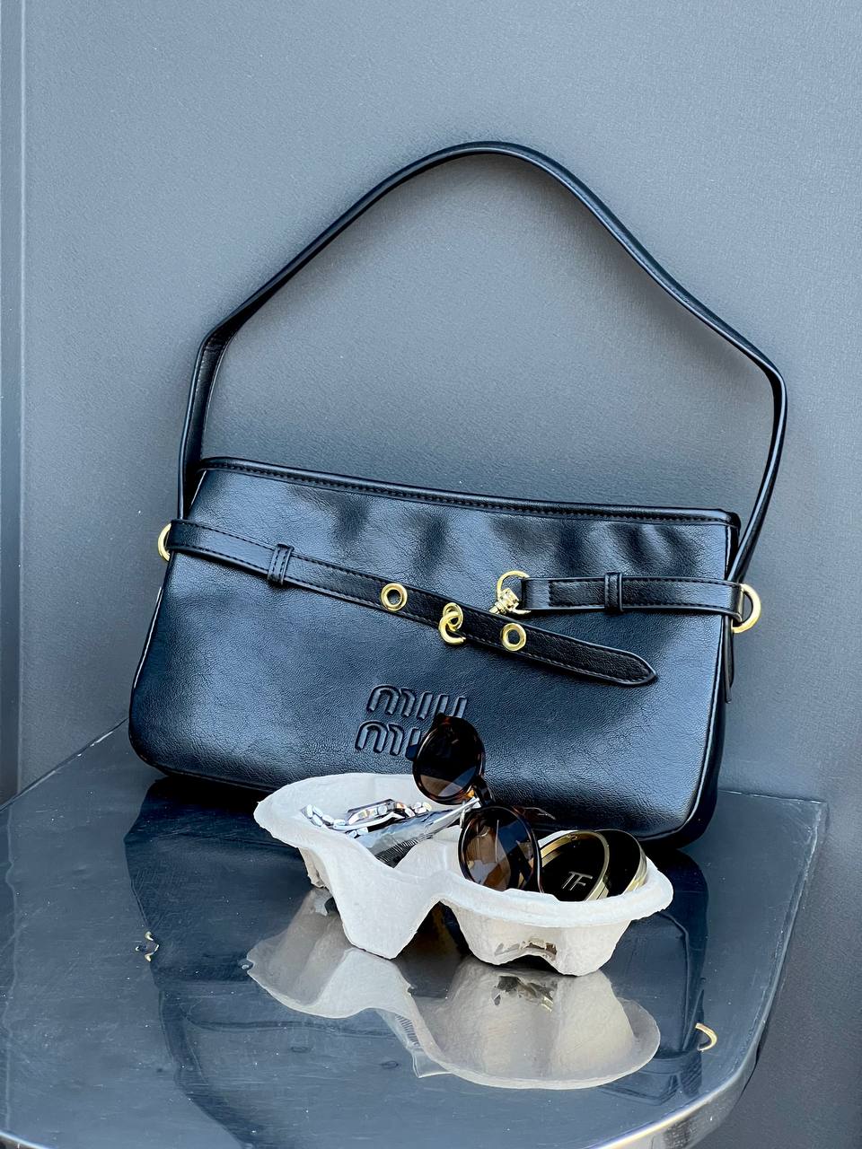 Miu Miu Aventure Nappa Leather Bag - 3