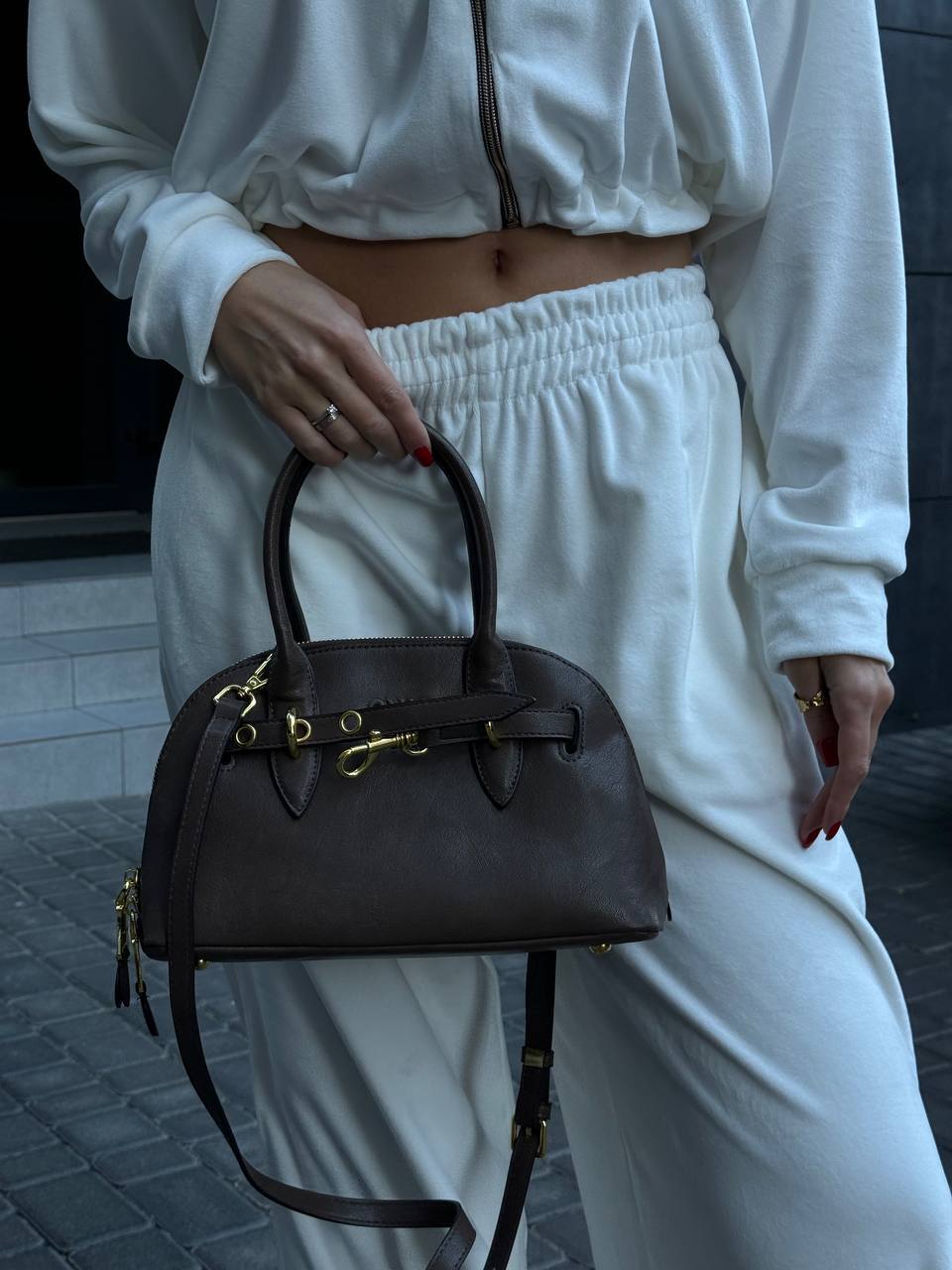 Miu Miu Aventure Nappa Leather Top-Handle Bag Brown - 2