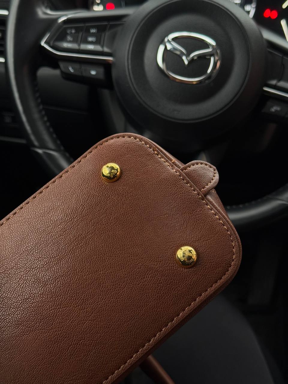 Miu Miu Aventure Nappa Leather Top-Handle Bag Brown - 6