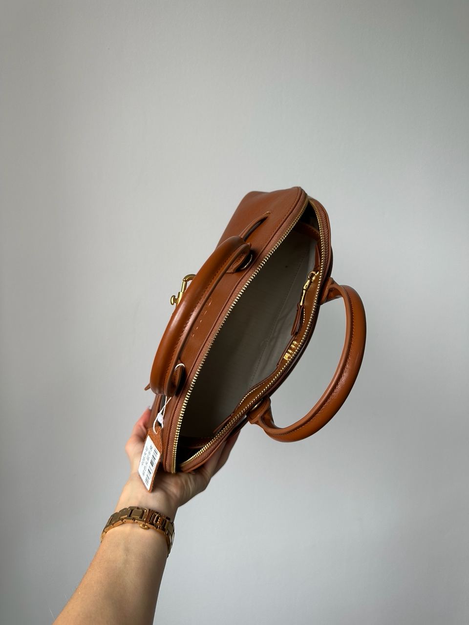 Miu Miu Aventure Nappa Leather Top-Handle Bag Brown - 9