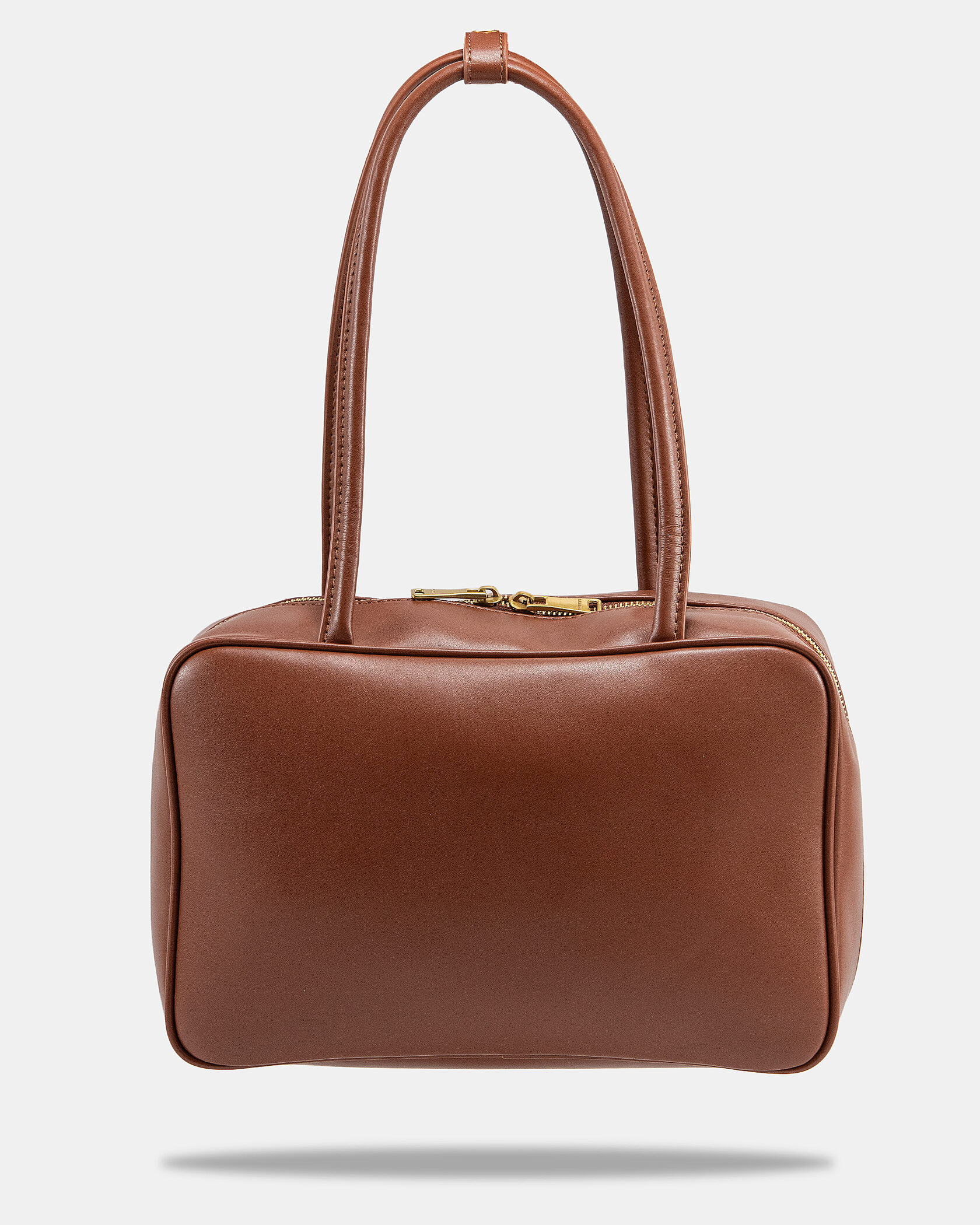 Miu Miu Beau Leather Top-Handle Bag In Brown - 10